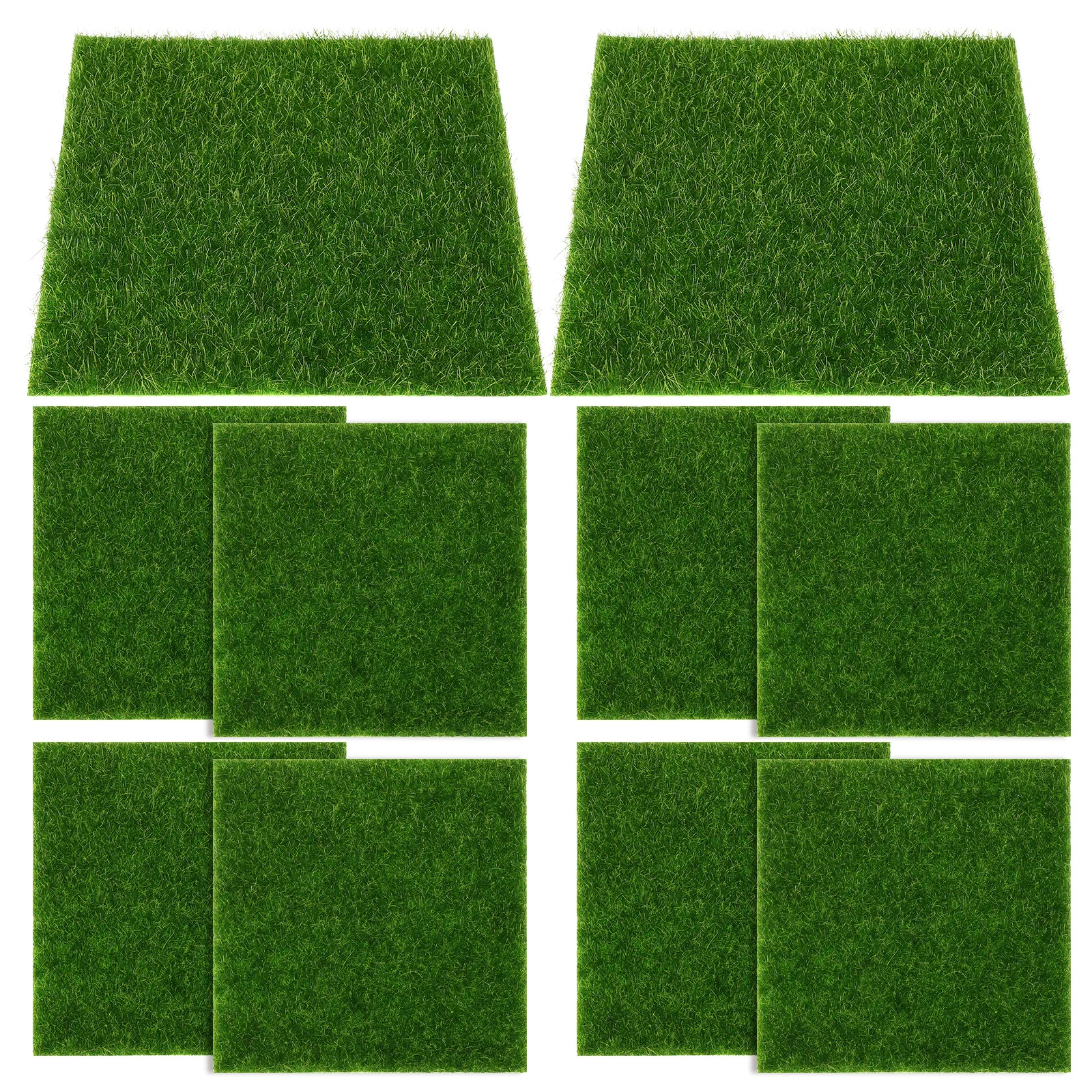 

10 шт., искусственный моховой газон, реалистичный коврик из искусственной травы для декора балкона, уличный наполнитель для цветов, миниатюрный пейзажный коврик для газона, искусственный
