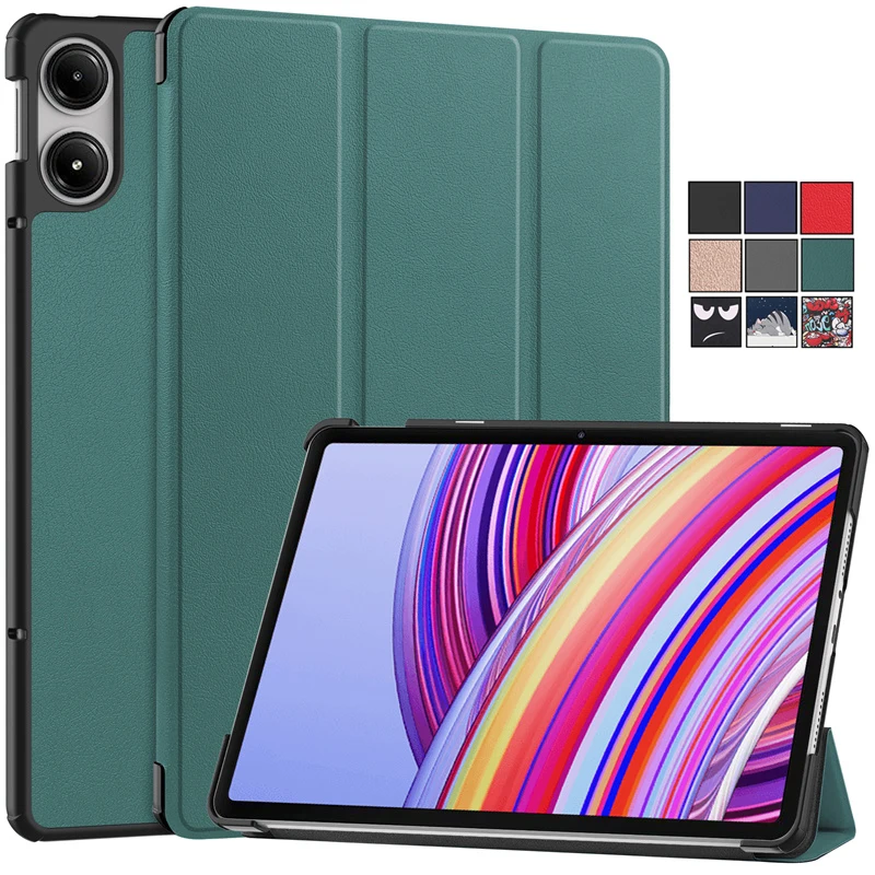 For Xiaomi Redmi Pad Pro Case 12.1 inch Folding Stand Smart Folio Tablet for Xiaomi Redmi Pad Pro Cover with Auto Sleep/Wake