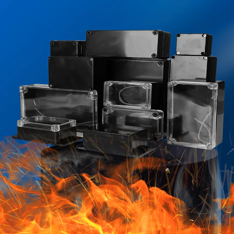 Black Color Waterproof Plastic Enclosure Box Electronic Housing Instrument Case Electrical Project Outdoor Junction Box 200*120