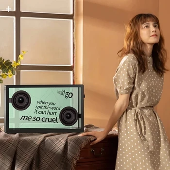 2025 hot sale  M1 Floating lyrics transparent Bluetooth speaker HIFI heavy bass wireless Bluetooth audio subti