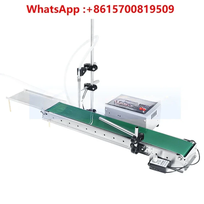 conveyor belt electric filling machine, single-head intelligent induction liquid filling and distributing machine