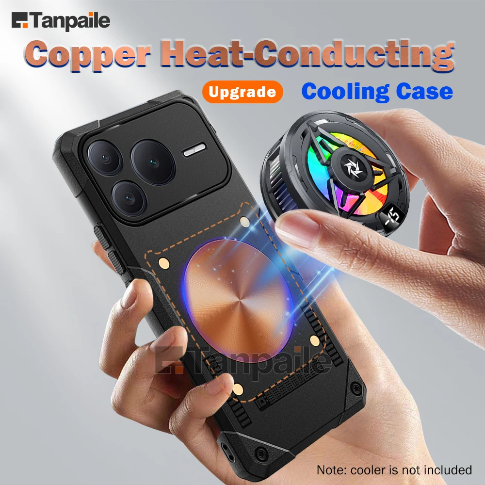 

Gaming Cooling Phone Case For Honor Power 2 Magnetic Silicone Shockproof Heat Dissipation Cover