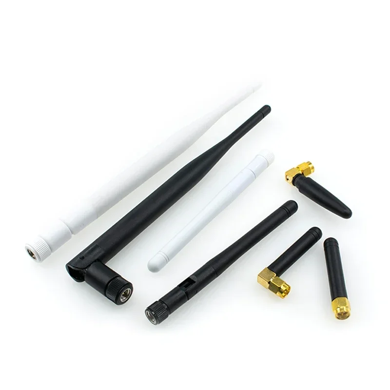 5pcs SMA stick antenna 2.4GHZ omnidirectional high gain wifi module small chili pepper antenna 2.4G foldable antenna