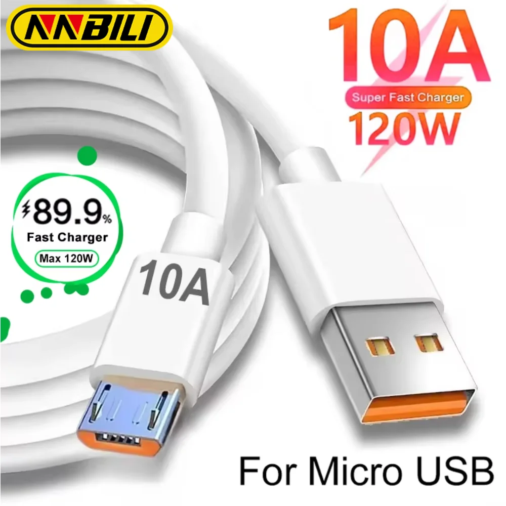 NNBILI Micro USB Cable High Speed Fast Charging USB Cord For Samsung Galaxy S7 S6 PS4 MP3 TV Andriod Phones Data Cables 1/1.5/2M