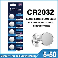 5-50 pz CR2032 CR 2032 batteria a bottone DL2032 3V batteria al litio per orologio calcolatrice giocattolo auto pulsante di controllo remoto cella a bottone