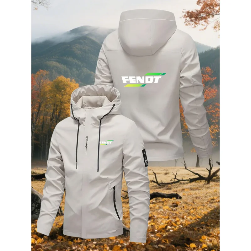 Men's Hooded Outdoor Jacket, Breathable and Durable, Suitable for Hiking and Daily Wear, an Ideal Choice for Outdoor Activities.