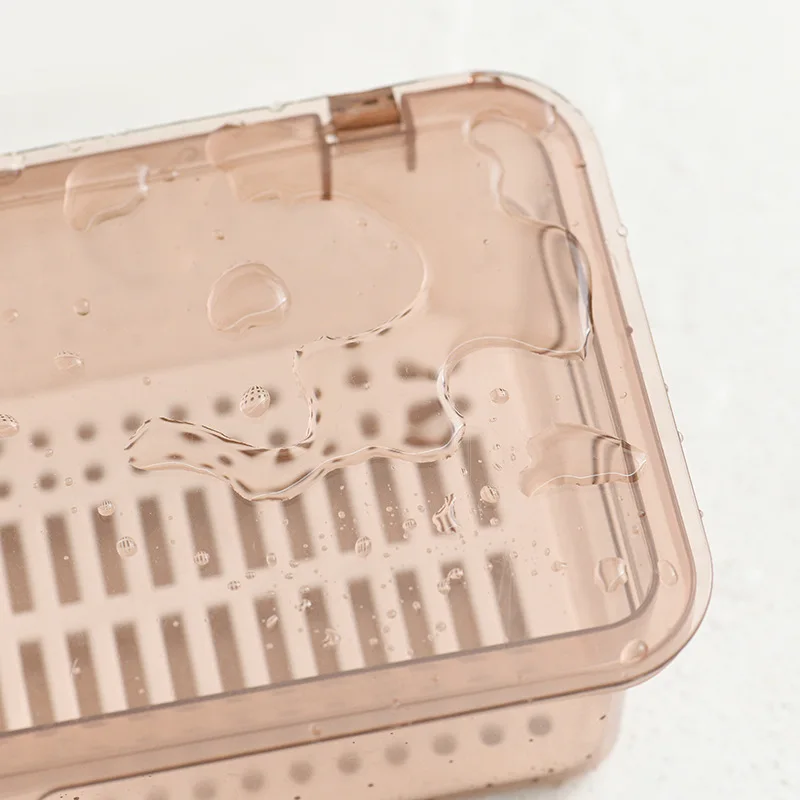 Cutlery Organiser Box With Lid And Drainer For Kitchen Tableware_voghion.com