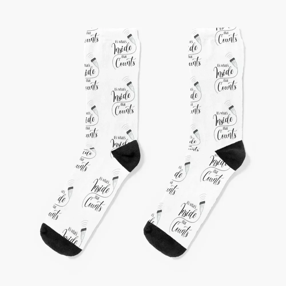 

It's What's Inside That Counts Ultrasound Tech Design Socks Stockings compression Crossfit crazy tennis Socks For Men Women's