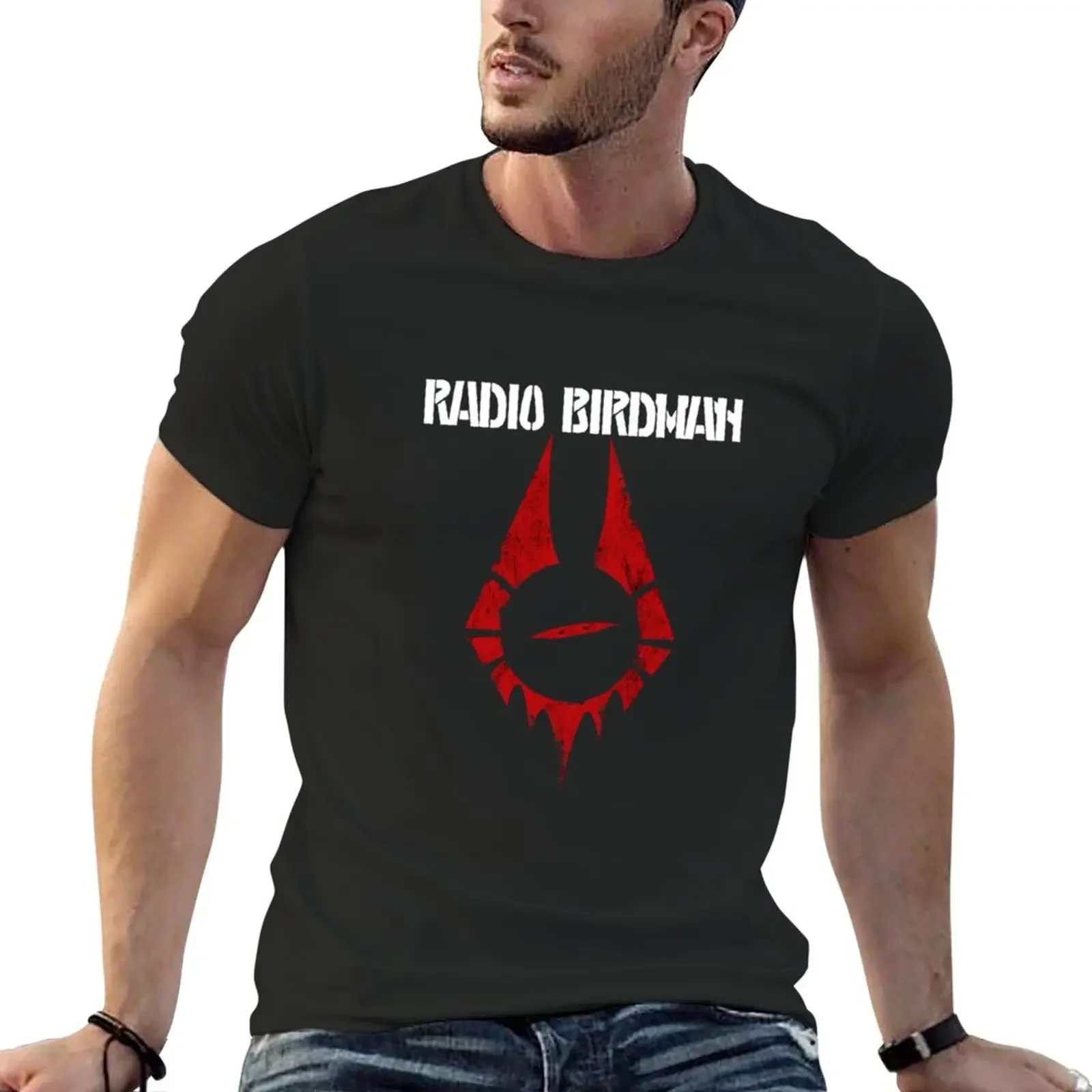 

best-radio-birdman- T-Shirt korean fashion vintage graphic tee essential t shirt rapper graphic tees mens champion t shirts