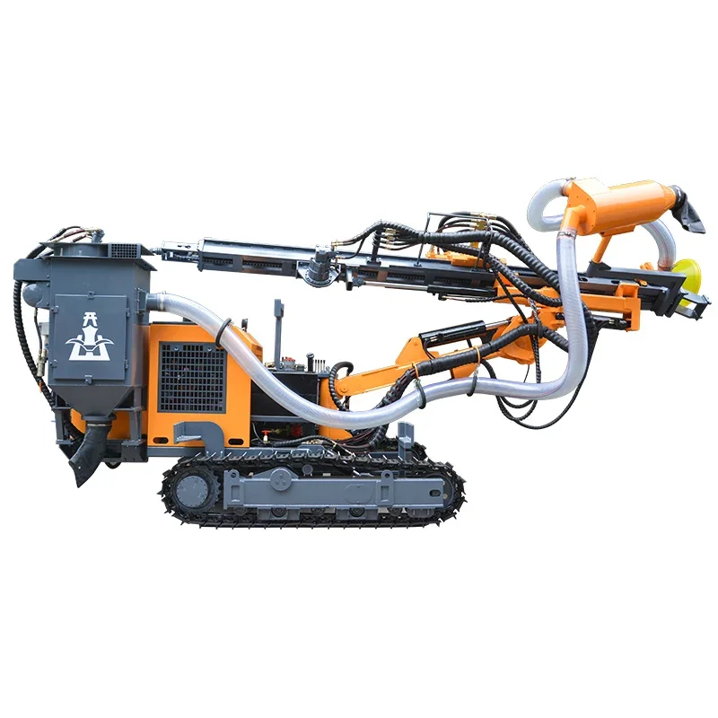 Portable drill rig Machine 25-40m depth high efficiency DTH Mine drilling rig for soil