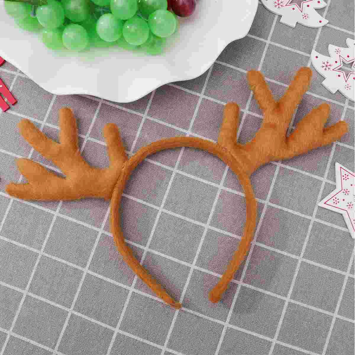 Antler Hair Accessary Headband Prop Faixas de Natal Aros Trajes de Halloween para Adultos