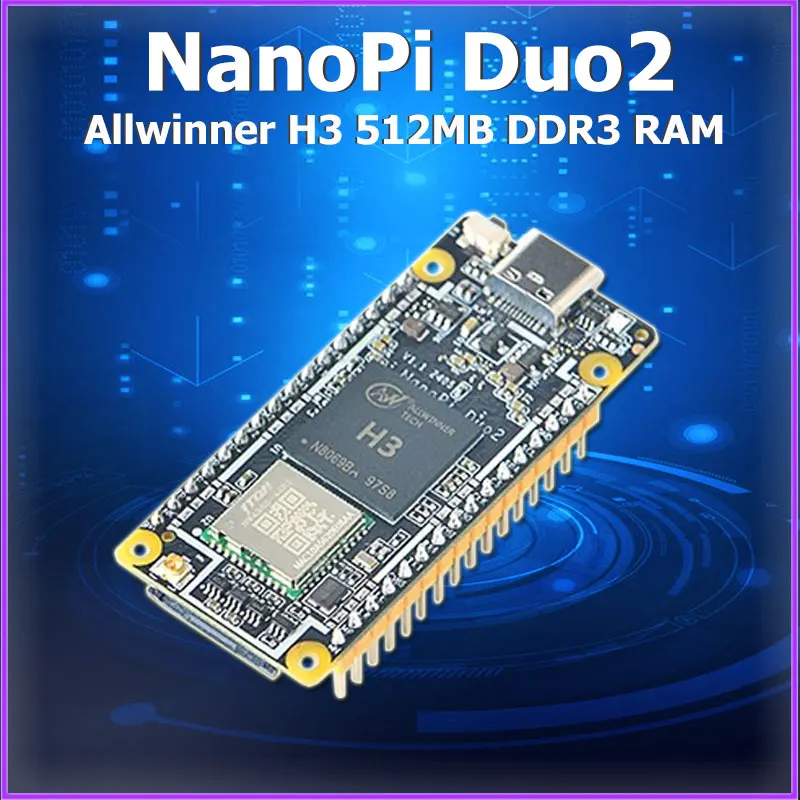 

NanoPi DUO2 512M Allwinner H3 Cortex-A7 WiFi Bluetooth module