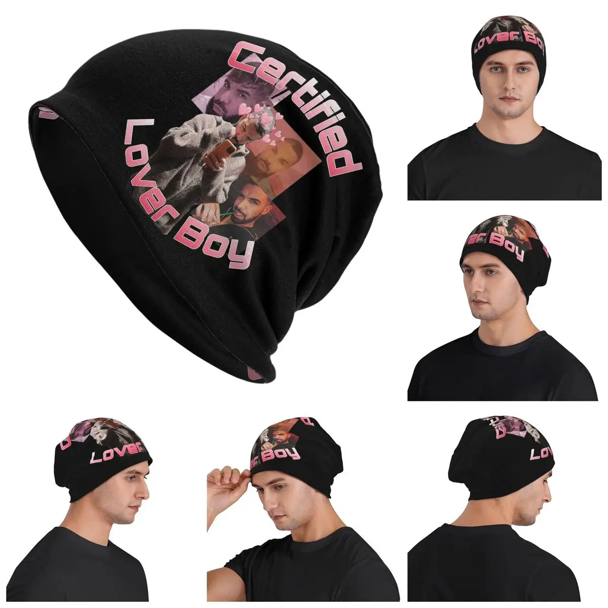 

Certified Lover Boy BBL Drake Warm Knitted Cap Fashion Bonnet Hat Autumn Winter Outdoor Beanies Hats for Unisex Adult