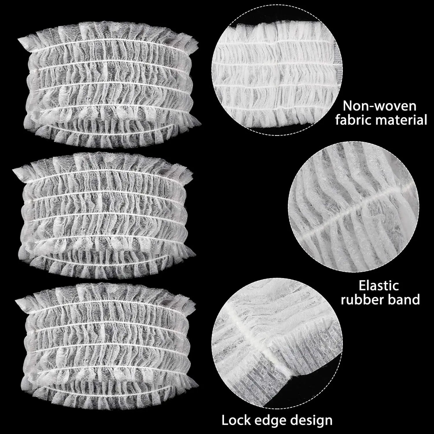 100 قطعة عصابات سبا القابل للتصرف لينة غير المنسوجة رباط شعر الوجه مطاطا الوجه أشرطة رأس القماش تمتد العناية بالبشرة غسل أدوات