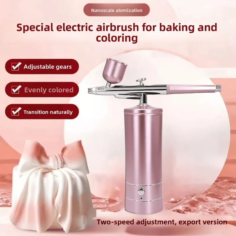 Cake specific sandblasting machine, adjustable spray gun French baking longevity peach noodle edible coloring universal version