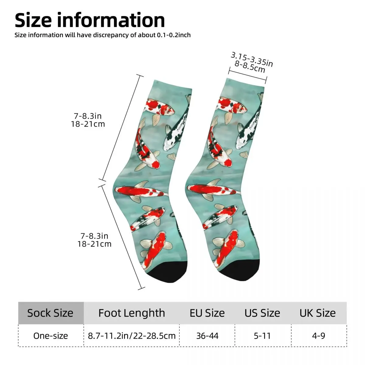 Le Ballet Des Carpes Koi Sock Printed Man Polyester