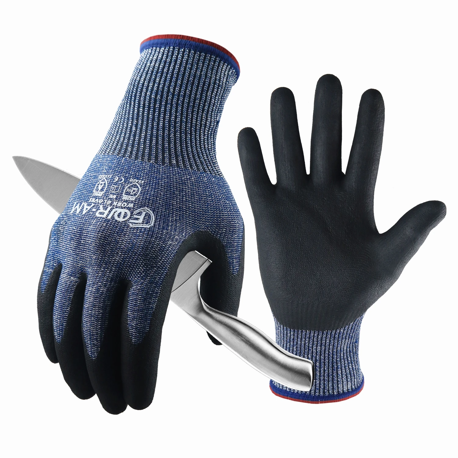 1/3 Pairs High-End Cut-Resistant Work Gloves for Car Repair, Daily Use, Unisex & Stylish Design for Men and Women