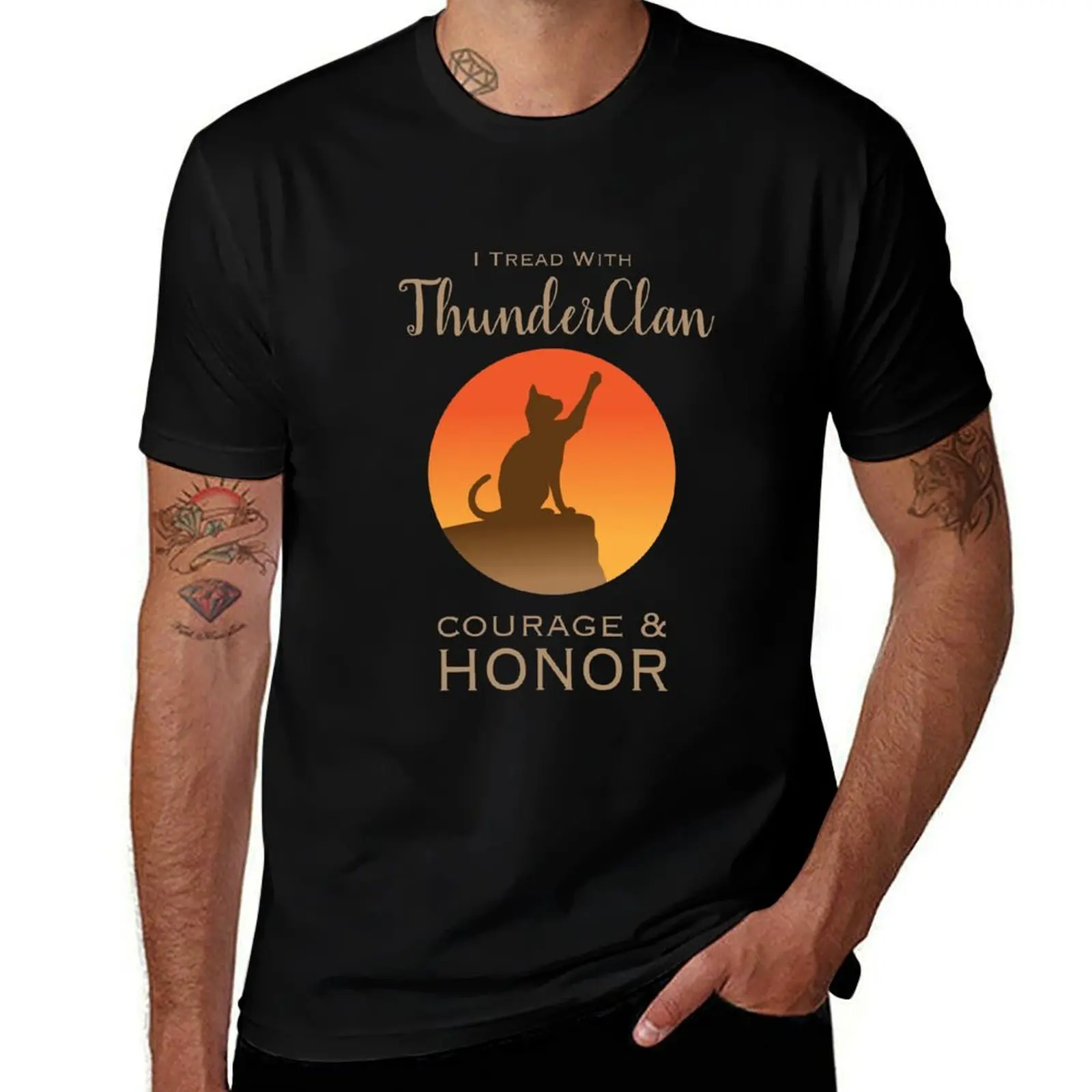 

cotton t for funny t Pride anime man tshirt shirts cotton man 100% shirts T-Shirt ThunderClan