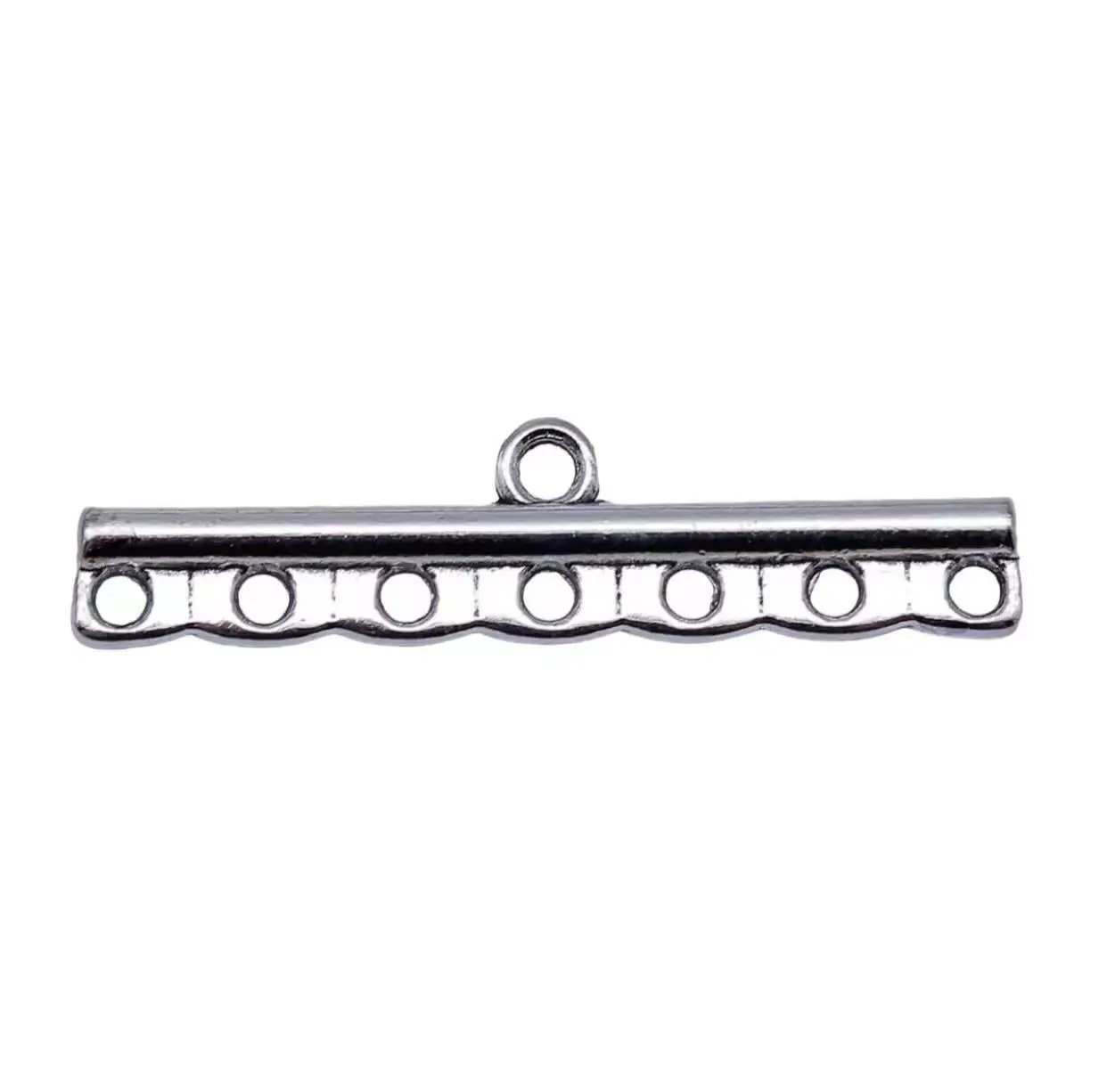 

10pcs 39*9.5mm Zinc alloy metal 7holes connector for jewelry findings HW3298