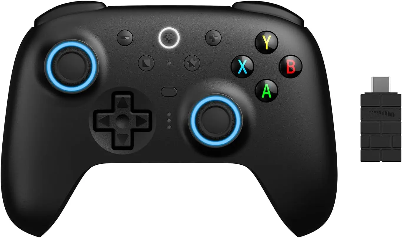 8BitDo Ultimate 2 무선 컨트롤러 USB/2.4G 게임패드(TMR 조이스틱 충전 도크 포함) Windows PC, Apple, Steam용