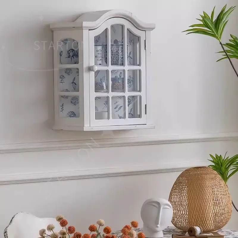 Arched Glass Door Curio Cabinet | Vintage Display Case | Tabletop or Wall Mounted