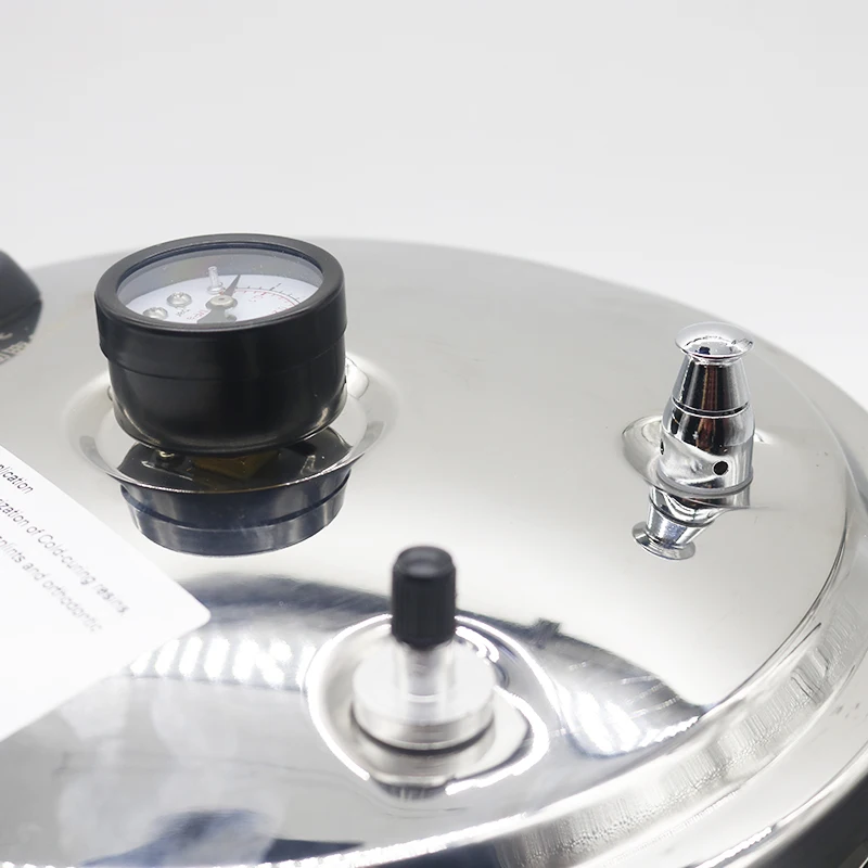 

NEW Dental Lab Denture Curing Pressure Pot Sterilizing Pneumatic Polymerizing Pot with Pressure Gauge.