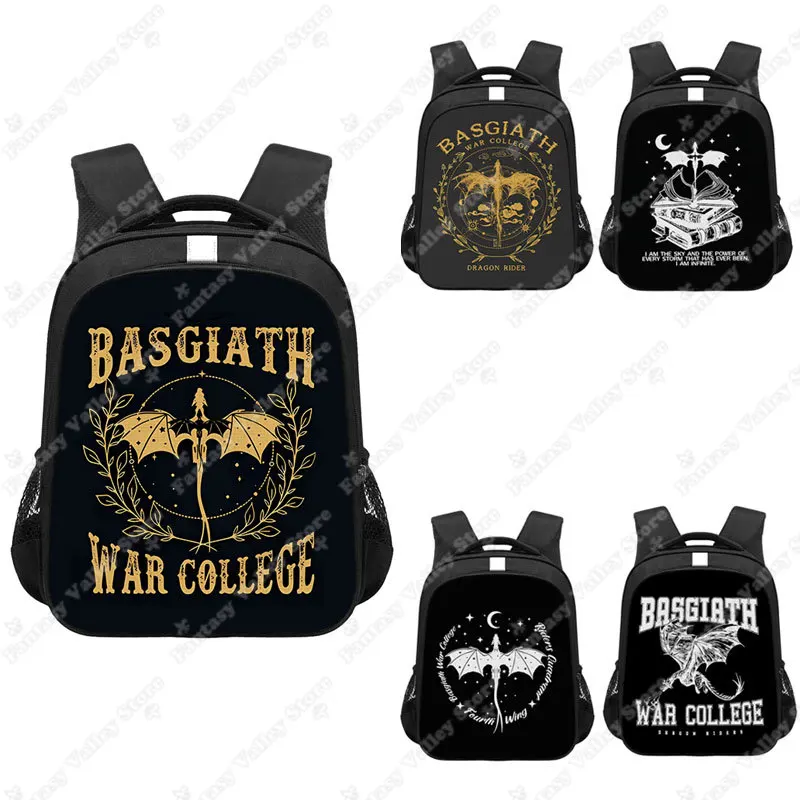 Sac à dos Forth Wing Basgiath War imprimés, sac à dos Dragon Rider, sacs d'école pour enfants, sac pour ordinateur portable Sorrengail en verre pour adolescent