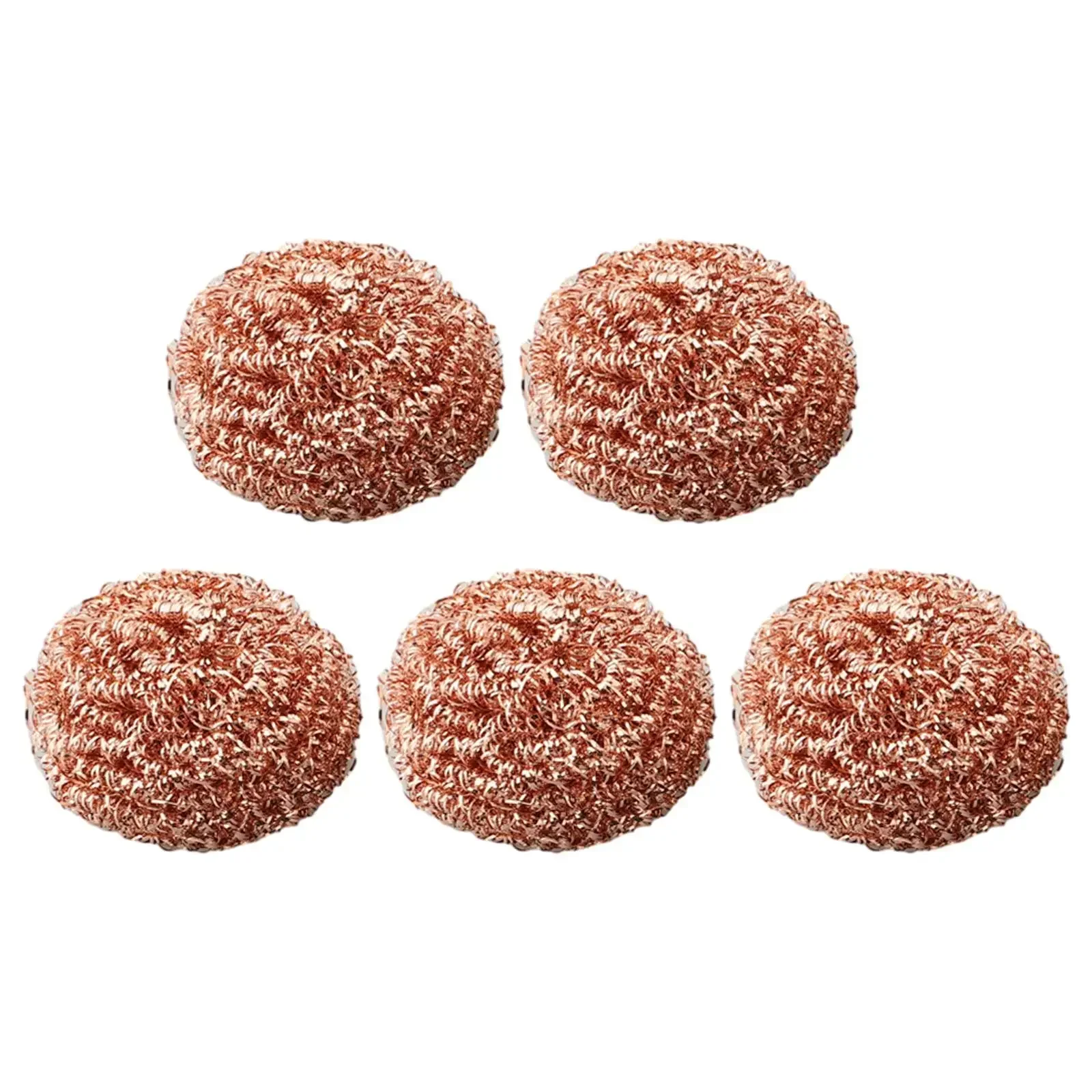 

5PCS Cleaning Copper Wire Ball Metal Cleaning Wire Ball Iron Tip Nozzle Cleaner Slag Remover Tool For Clean Soldering Head