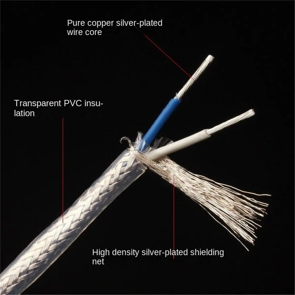 11·11COUPON Professional HiFi for Cable: Exactness Silver-Plated - with Ground Wire.for Vinyl Turntable
