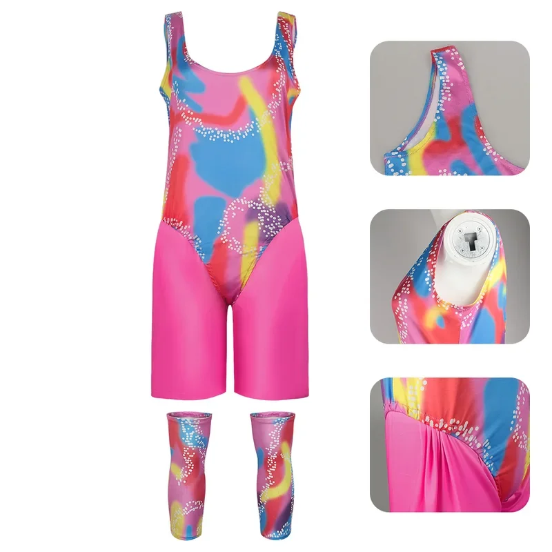 QQ8 2023 Película Barbi Cosplay Ken Barbe Ropa deportiva Mujeres Hombres Niños Fiesta de Halloween Cosplay Disfraz Uso diario Ropa deportiva Unif5Lk¥