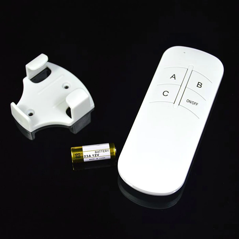 For 3 Way Wireless Remote Control Switch for AC 220V Chandelier Lighting with Independent Coding System and 15m Indoor Range