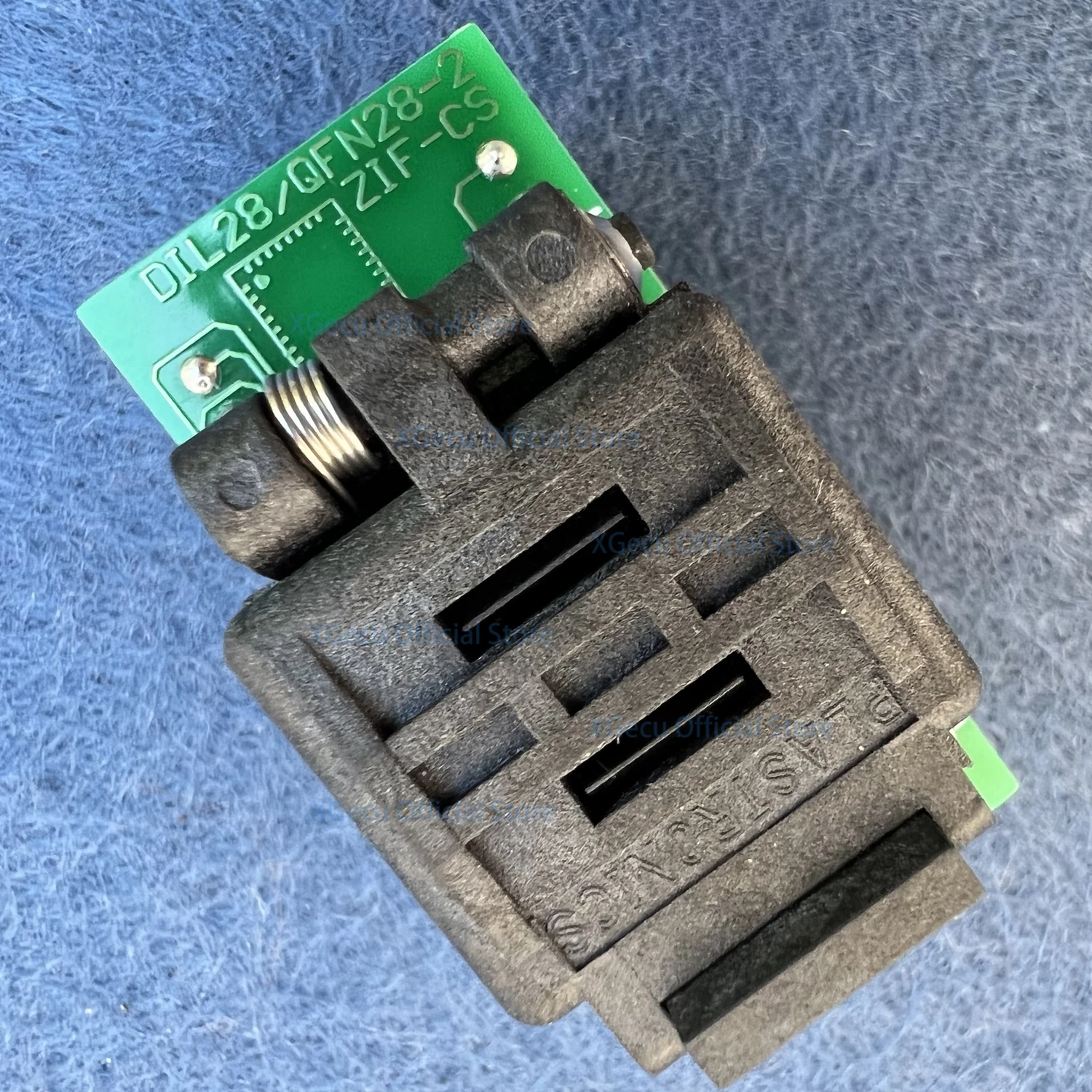 Universal QFN28-DIP28 adapter DIL28/QFN28-2 ZIF-CS for 6X6mm QFN28 chips, Pin pitch 0.65mm 70-0380 28QN65TS16060-A