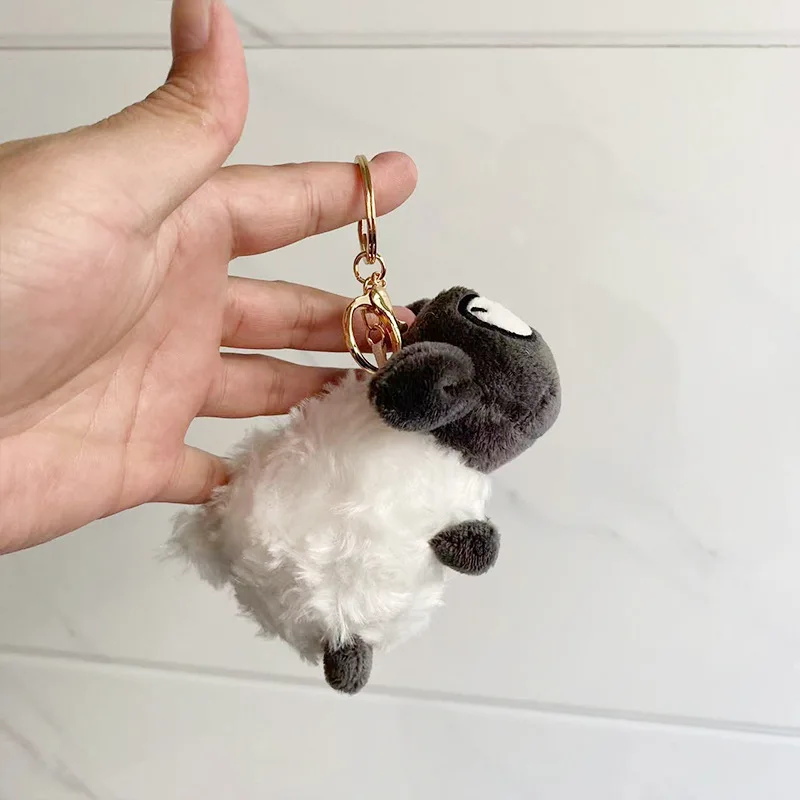 Stuffed Animals Plush Sheep Plush Toy Backpack Pendant Girl Heart Super Cute Keychain Exquisite Soft Brithday Gift for Friend