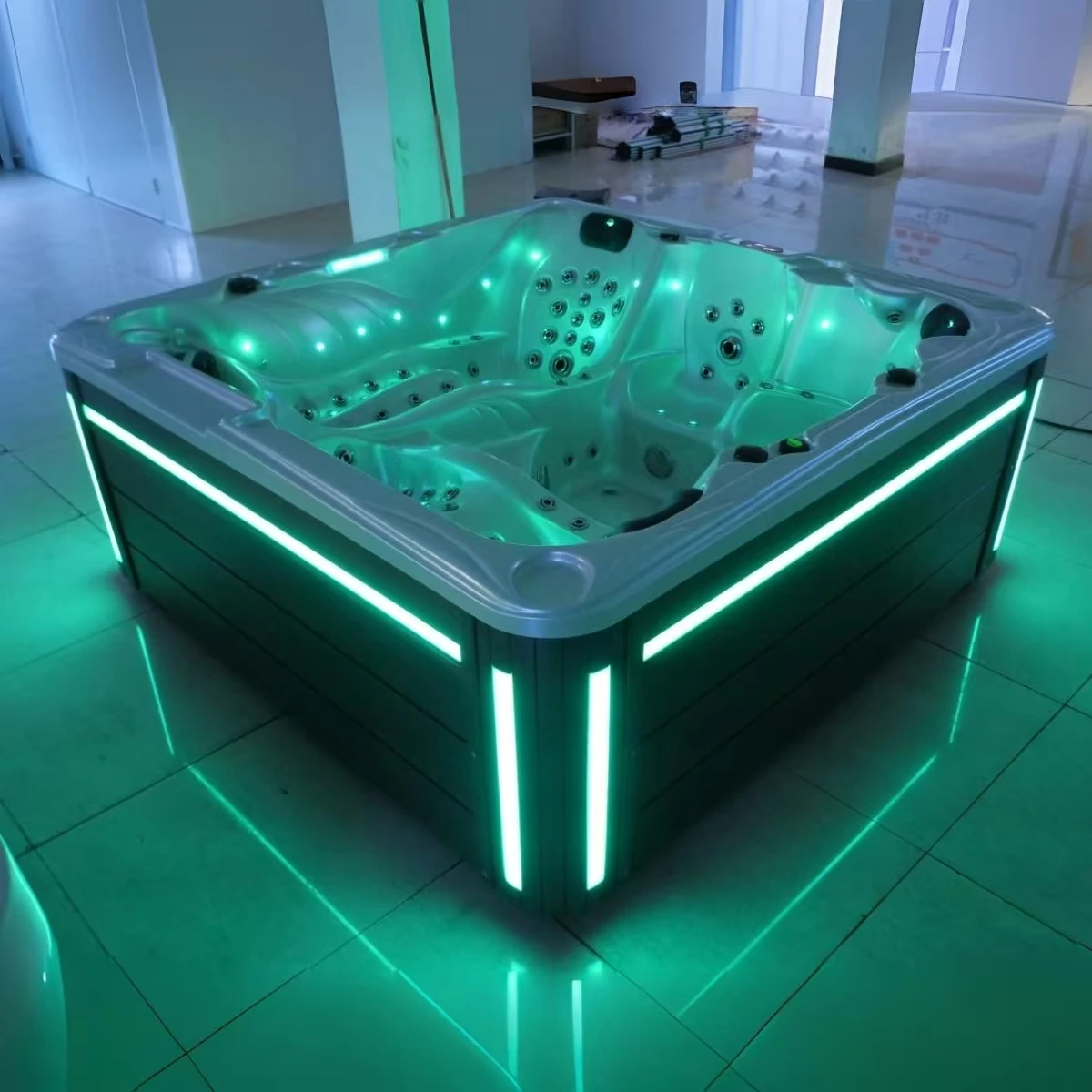 

Luxury 140pcs Jets Outdoor Spa 5 Person US Acrylic Whirlpool Tubs CE Approved Jacuzzier Spa Hot Tub with Balboa Gecko JOYONWAY