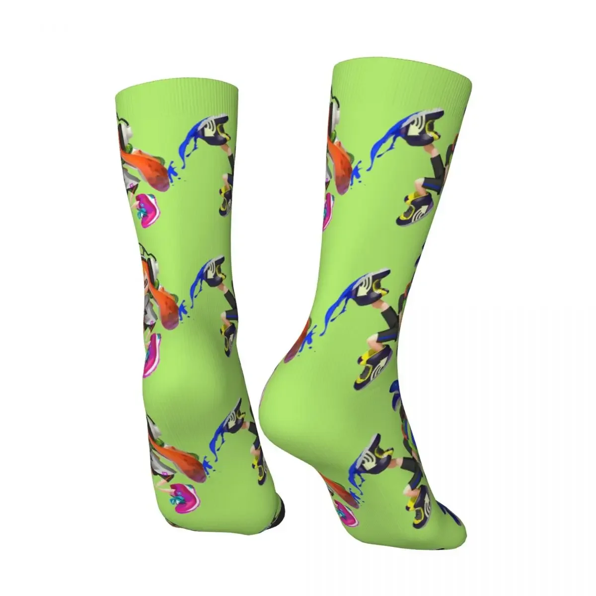 Hip Hop Vintage Friends Crazy Men's Compression Socks Unisex Splatoon Harajuku Pattern Printed Funny Novelty Happy Crew Sock