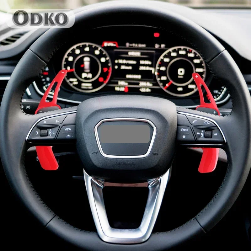 

2PC Car Steering Wheel Shifting Paddle Shif For Audi A3 S3 facelift A5 S5 A4 B9 Q7 2016-2017 TT TTS DSG Shift Pad Extension