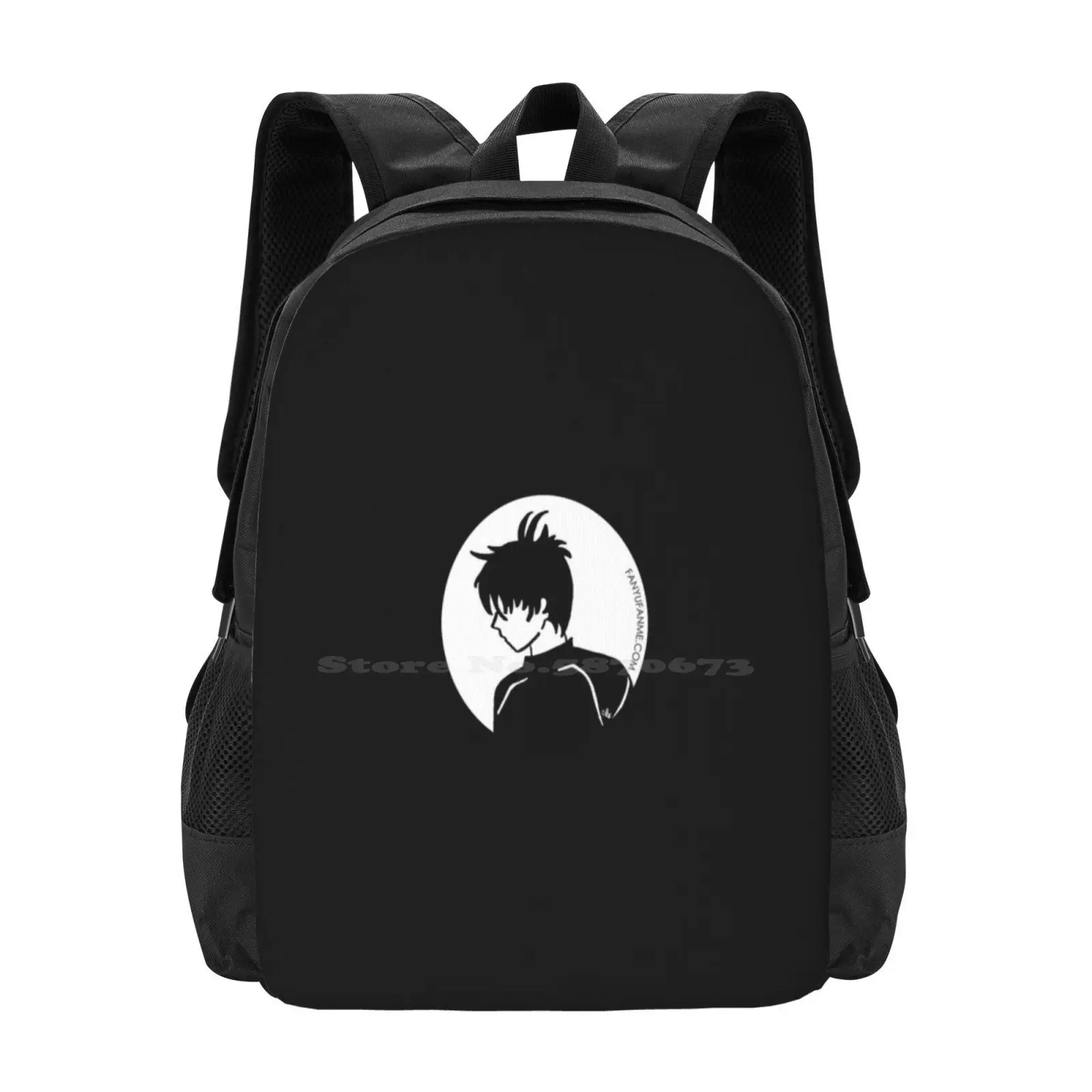 Fanyufanme-the Profile-mochila Yuzuru Hanyu, bolsos de moda Yuzuru Hanyu Yuzuru, figura de Anime en blanco y negro, gran oferta