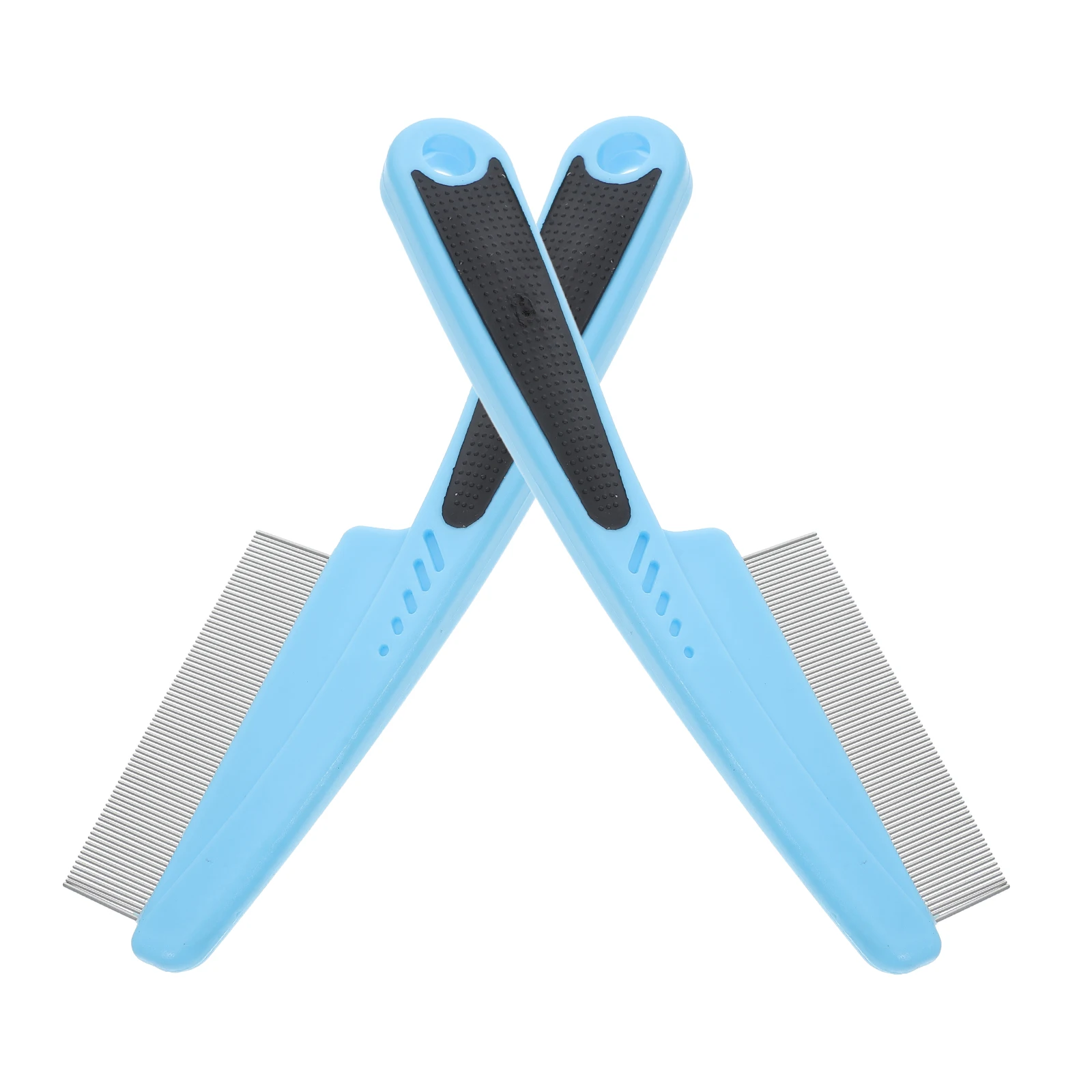 Peine de dientes finos de Metal para Control de caspa, herramienta efectiva para limpieza del cuero cabelludo, para mujeres y hombres, cepillo anticaspa, 2 uds.