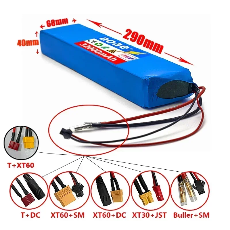 10S3P 36V 32000mAh 18650 Lithium Ion Battery Pack 500W hHigh Power And Large Capacity For 36/42V Motorcycle Scooter