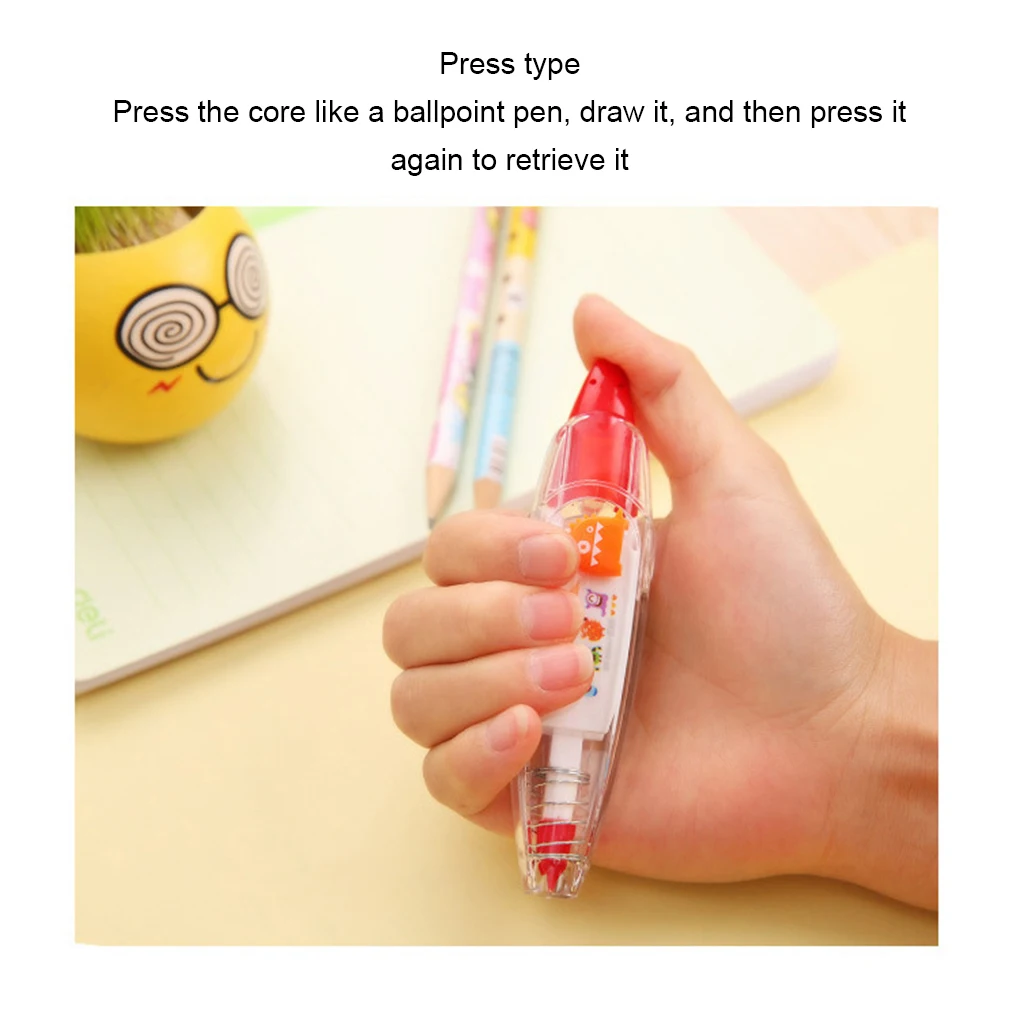 4pcs/set Portable Pen Corrector Tape Essential For Scrapbooking And Wide Applications Convenient As Shown