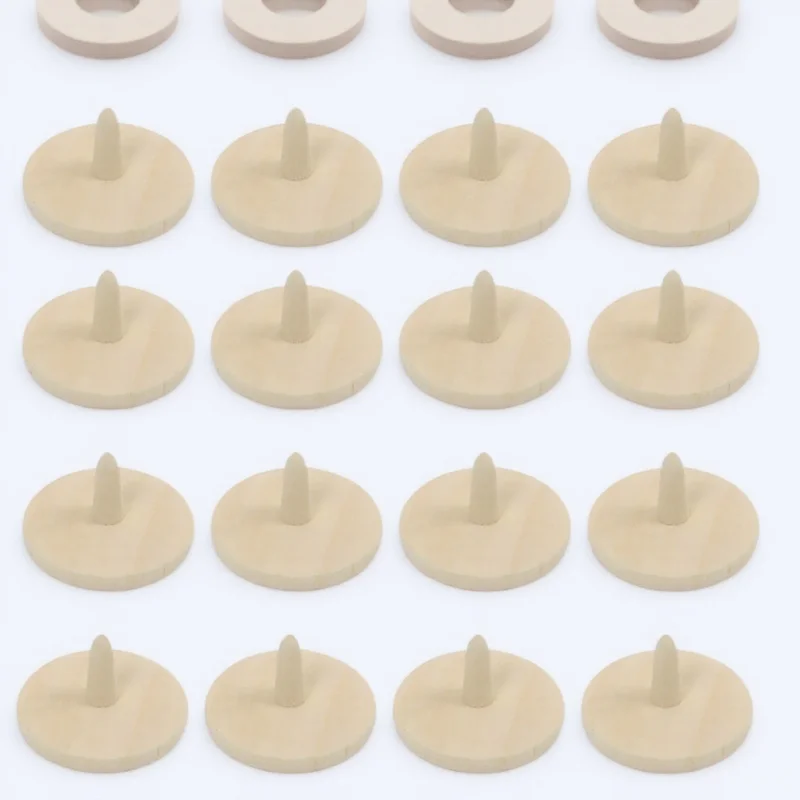 20 pezzi Indicatori di posizione per palline da golf Strumenti di precisione in legno per un facile inserimento del terreno e prestazioni di attrito liscio