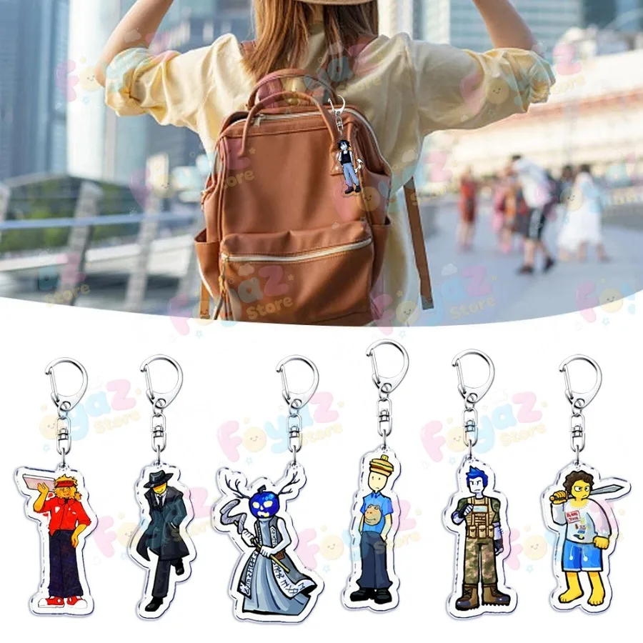 Game Forsaken Two Time Chance Keychain Accessories Bag Charms Elliot Womens Gamer Keyrings Jewelry Fans Freinds Gift