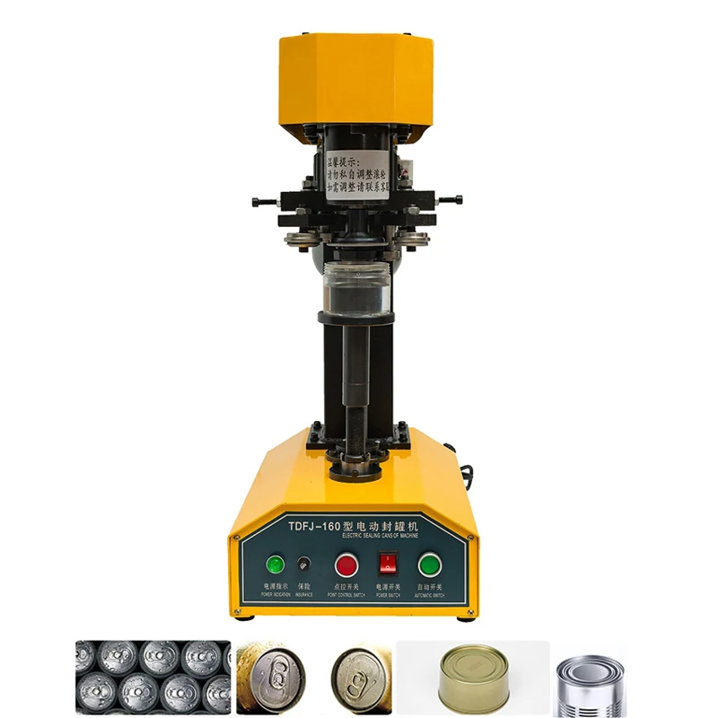 Semi-Automatic Aluminum Can Capping Machine Tin Can Sealing Machine For Sealing a Variety Of Round Cans