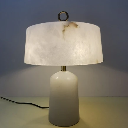 Scandinavian Marble Table Lamp Modern Living Room Study Bedroom Designer Model Room Light Decorative Bedside Table Lamps
