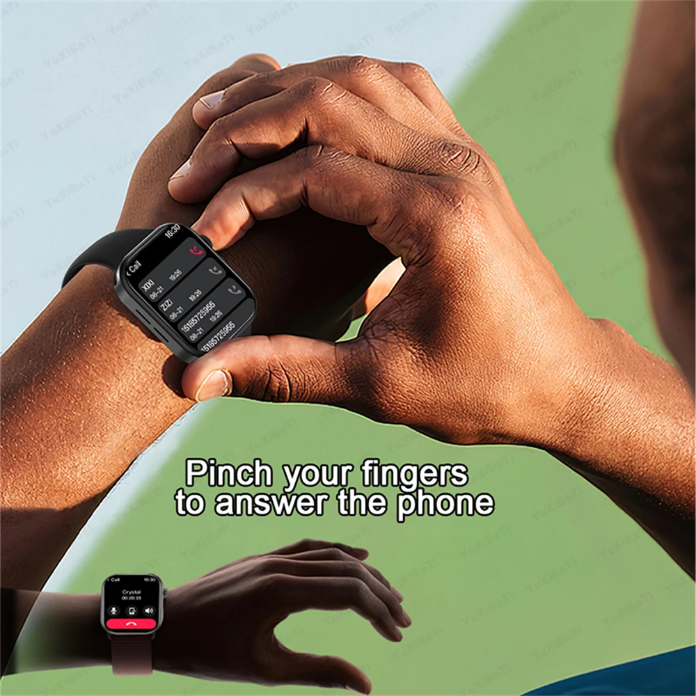 2025 신형 스마트 워치 2.01인치 HD 화면 스마트 워치 여성 남성용 시계 블루투스 통화 스마트워치 워치 9 스포츠 피트니스 트래커