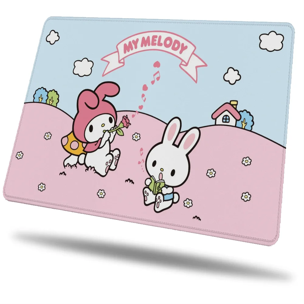 My Melody Gaming Laptop Small Keyboard Pad Desk Mat Pc Gamer Accessories Anime Mouse Pad Mousepad Company Mause Computer Table