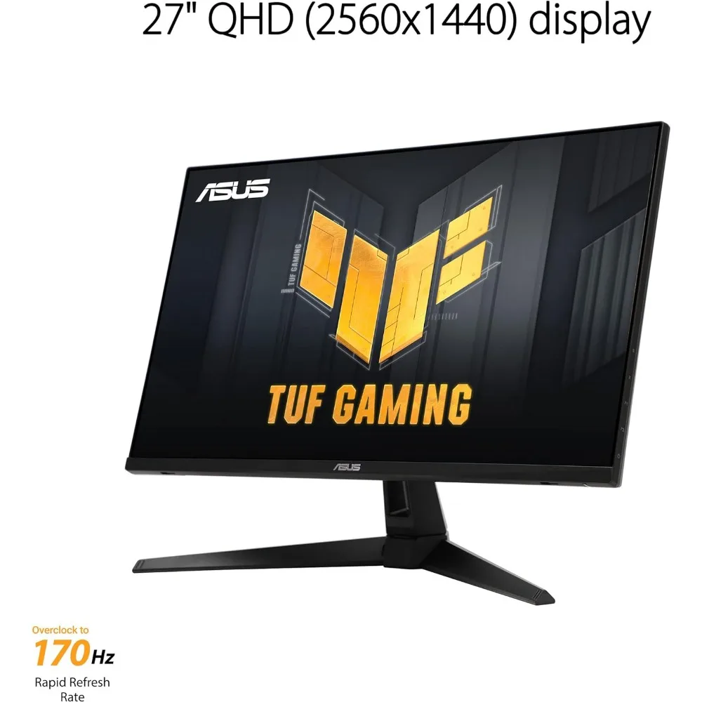 Tuf Gaming 27 ”1440P Monitor (Vg27aqa1a)-Qhd (2560X1440), 170Hz (Ondersteunt 144Hz), 1Ms, Extreme Low Motion Blur,