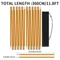 2Pcs Gold 3.6M