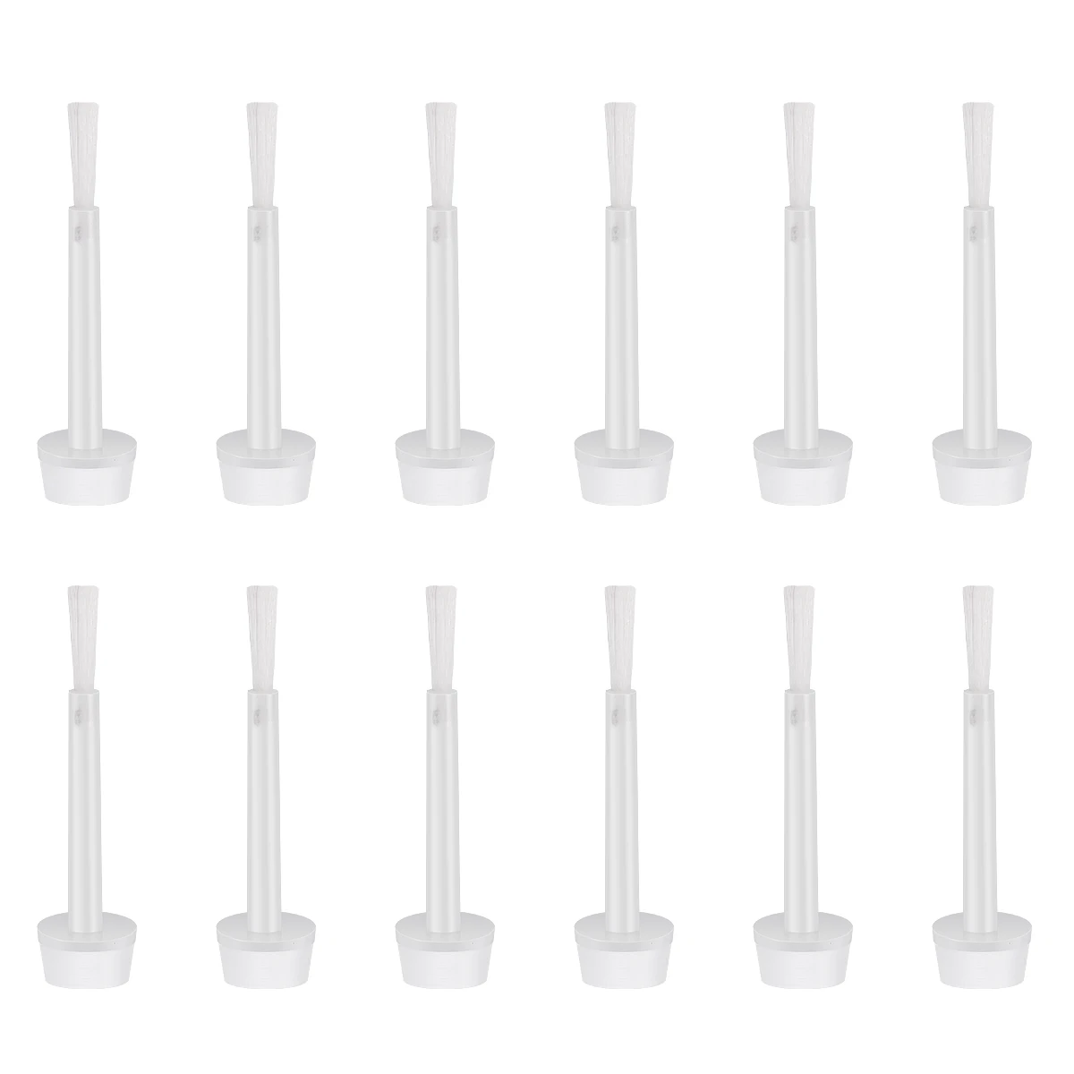 

100pcs Nail Polish Replacement Brushes Soft Bristles Easy Install Lid Delicate Beautiful Nails Professional Personal Use Liquid