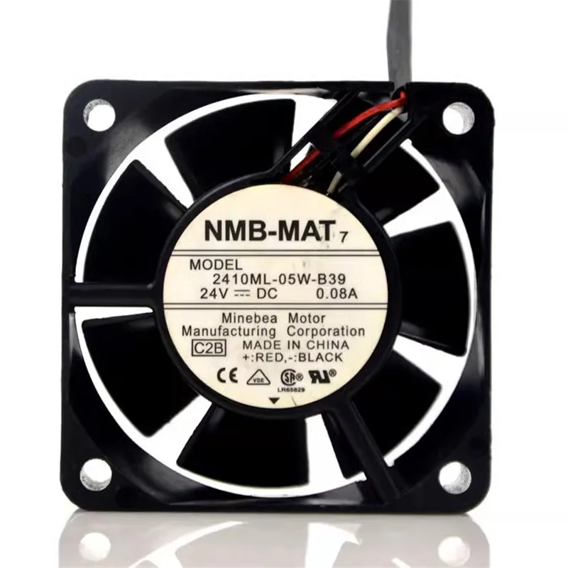 

Original 60 * 60 * 25MM 24V 0.08A 6CM dual ball 3-wire frequency converter Cooling fan 2410ML-05W-B39